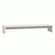 Support de moniteur 100 x 27 x 15 cm bois de pin solide blanc 02_0029198 - blanc Bois massif 3000217442010