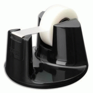 Tesa dévidoir compact noir avec un ruban d'adhésif invisible 19mm x 33m