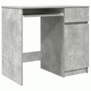 VidaXL Bureau gris béton 86x49x76 cm bois d'ingénierie Modèle Vega Master Prime - 861826