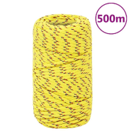 Vidaxl corde de bateau jaune 2 mm 500 m polypropylène 152586