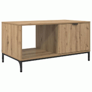 VidaXL Table basse Chêne artisanal 90 x 49 x 46 cm Bois d'ingénierie Modèle Helios Design Plus - 883453