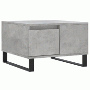 VidaXL Table basse gris béton 55x55x36,5 cm bois d'ingénierie Modèle Flex Panorama Ligne - 830768