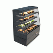 Vitrine réfrigérée semi-verticale MILANO SV SLIM - 3 étagères + base, rideau de nuit, LED, EORI-SV-SL-937