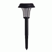 WellHome - Lampe anti-moustiques 2-en-1 à énergie solaire : efficace et écologique - noir plastique polypropylène WH15482