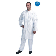 50 blouses CE à usage unique, Tyvek®, sans poches, fermeture zip - BLSPCTVBC-IM02/Z_0