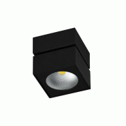 Applique Murale Led Rubyc Surface 14W, Orientable, Interrupteur 40°, Température 2700K/3200K/4000K, Dimmable Triac, Noir Mat - Beneito & Faure - noi