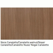Bureau avec retour direct et caisson de rangement, série Idea Tube - Quadrifoglio - 180, Noyer canaletto, Gauche, 4 tiroirs_1
