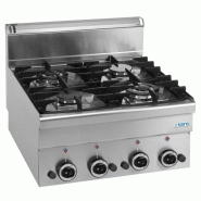 Cuisinière à gaz - 4 brûleurs - 11,7 kW - Table - Allumage Piezo - Saro - 4017337067602