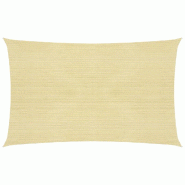 Helloshop26 - Voile toile d'ombrage parasol 160 g/m² 2 x 5 m PEHD beige 02_0008962 - beige 3000480482720
