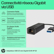 HP USB 3.0 to Gig RJ45 Adapter G2 HP USB 3.0 to Gig RJ45 Adapter G2
