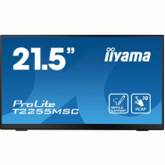 Iiyama ProLite T2255MSC-B1 écran plat de PC 54,6 cm (21.5") 1920 x 1080 pixels Full HD LCD Écran tactile Noir Iiyama ProLite T2255MSC-B1 écran plat de PC 54,6 cm (21.5") 1920 x 1080 pixels Full HD LCD Écran tactile Noir