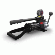 HP1000SDMIN, Pompe à main hydraulique, biporte, à deux vitesses, fermée hermétiquement avec manomètre et adaptateur, 1110 cm3 d'huile utile, Pour utilisation avec les outils à double effet