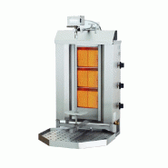 Machine gyros gril de gaz moteur au-dessus 3 zones de chauffage - P7049.0005