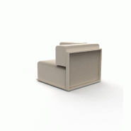 Module d'angle droit THE FACTORY - crème