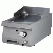 Plaque à snacker gaz - gamme 900 - simple lisse - chrome (GR9G40C) AFI collin-lucy