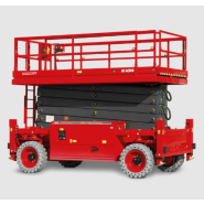 Plateforme à ciseaux tout-terrain  - Capacité de charge 750 kg - Hauteur de travail 22 m - DS2223RTP - MAGNITH