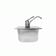 Schneider - Distributeur à levier GN 1/2, acier inoxydable, 270 x 330 x 365 mm - 11,0 L - argenté multi-matériau 152417 Schneider - Distributeur à levier GN 1/2, acier inoxydable, 270 x 330 x 365 mm - 11,0 L - argenté multi-matériau 152417