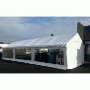 Barnum, tente blanche avec fenêtres 5 m x 12 m = 60 m²