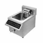 GOLDINOX Friteuse à induction avec élévation automatique 8 litres (3,5 kW – 230V) - gris inox 3701770824663