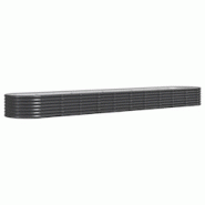 Helloshop26 - Jardinière bac lit surélevé plantes fleurs terrasse jardin de jardin acier enduit de poudre anthracite 02_0039496 - 3000218537302 Helloshop26 - Jardinière bac lit surélevé plantes fleurs terrasse jardin de jardin acier enduit de poudre anthracite 02_0039496 - 3000218537302