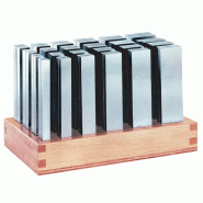 Jeu de cales parallèles no. 6348P contenu 24 paires taille 150 précision longueur 150 mm AMF Jeu de cales parallèles no. 6348P contenu 24 paires taille 150 précision longueur 150 mm AMF