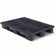 Palette plastique - 900 X 1200 - 3 semelles - Conseillée pour les fortes rotations - CUQP1209HR3RR Palette plastique - 900 X 1200 - 3 semelles - Conseillée pour les fortes rotations - CUQP1209HR3RR