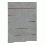 Panneau rainuré R20 L90xP120cm épaisseur 18mm - béton