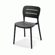 Propi - Chaise empilable en polypropylène noir