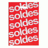 Sac SOLDES poignées découpées PEBD 50µ 35x50+5cm - par 200 - conforme à la nouvelle réglementation