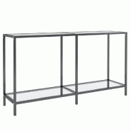 Table console Transparent 140x35x75,5 cm Verre trempé Modèle Orion Concept Plus - verre 331694