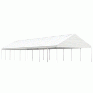VidaXL Belvédère avec toit blanc 20,07x5,88x3,75 m polyéthylène Modèle AbriJardin 05 - blanc 3155525