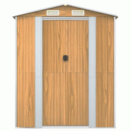 Abri de jardin Marron clair 192x274x223 cm Acier galvanisé Modèle Atlas Office Compact - 8720845582326