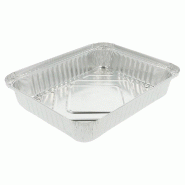 Barquette aluminium 1100cc 22,3x17x3,5cm - par 100