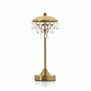 Bazar Bizar Lampe de table en fer 14x14x33.5 cm laiton - CNCL001 Bazar Bizar Lampe de table en fer 14x14x33.5 cm laiton - CNCL001