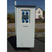 Borne en béton de distribution d'énergie pour aires d'accueil - MINI MANOL - configuration sur-mesure