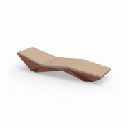 Chaise longue transat design FAZ - argile