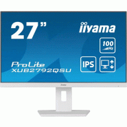 Iiyama ProLite XUB2792QSU-W6 écran plat de PC 68,6 cm (27") 2560 x 1440 pixels Quad HD LED Blanc