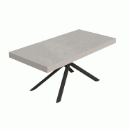 Itamoby Table Extensible Niket En Cachemire 180/284X90 Cm Avec Pieds Anthracite - gris 8050598058381