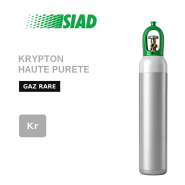 Krypton (Kr) - gaz rare haute pureté pour isolation thermique double/triple vitrage haute performance - bouteilles B50, B20 et B10