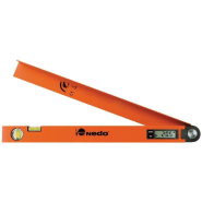 Lecteur d'angle digital NEDO - 100 cm - Précision 0,1° - Corps aluminium avec fioles et afficheur LCD Lecteur d'angle digital NEDO - 100 cm - Précision 0,1° - Corps aluminium avec fioles et afficheur LCD