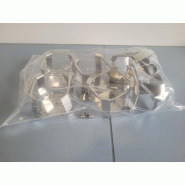 Lot de 6 pinces / clamps inox pour plate-forme d'agitation - Erlenmeyer de 300 ml Lot de 6 pinces / clamps inox pour plate-forme d'agitation - Erlenmeyer de 300 ml