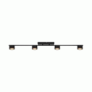 Nordlux Spoterie CLYDE 4-Rail Métal Noir, H.10 - IP20 - LED Module / Intérieur - noir 5704924012259