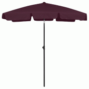 VidaXL Parasol de plage rouge bordeaux 180x120 cm Modèle Patio Tau Prime Plus - 314723