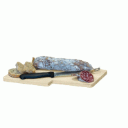Planche à découper bois avec couteau "Knife" 28x17x1,2cm - par 60