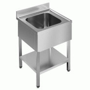 Plonge inox 700 avec étagère bloc évier x 1 centre 700 - P7452.0420