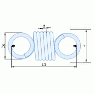 Ressorts de traction à boucles anglaises