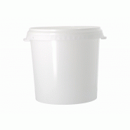 Seau blanc 20L polypropylène alimentaire – Boutique Aquaponie
