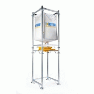 Station de vidange 950 mm vanne guillotine ø200mm pour big-bag