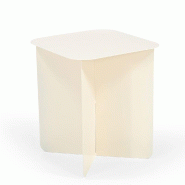 Table de présentation Anniversaire RETIF carré beige 40x40x45 cm