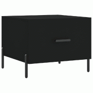 VidaXL Table basse Noir 50x50x40 cm Bois d'ingénierie Modèle Aero Panorama Select - 829414
